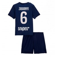 Stroje piłkarskie Paris Saint-Germain Illia Zabarnyi #6 Koszulka Podstawowej dla dzieci 2025-26 Krótki Rękaw (+ szorty)